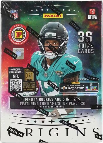 2025 Panini Origins Football International 6-Pack Blaster Trading Card Box (Find 14 Rookies Per Box) in Saudi Arabia