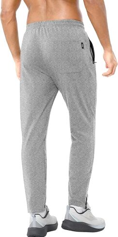 بنطال رياضي رجالي من PLEPAN مزود بجيوب بسحاب ومناسب لتمارين الركض لتدريبات كمال الأجسام في صالة الألعاب الرياضية in Kuwait