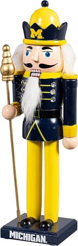 NCAA Nutcracker Statue, 12 Inch Wooden Christmas Nutcracker Figure, Holiday Tabletop & Shelf Décor, Festive Home Decoration and Gift for College Sports Fans (University of Tennessee) in Saudi Arabia