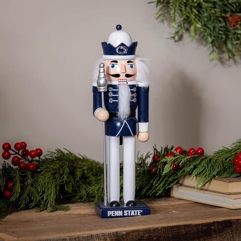 NCAA Nutcracker Statue, 12 Inch Wooden Christmas Nutcracker Figure, Holiday Tabletop & Shelf Décor, Festive Home Decoration and Gift for College Sports Fans (University of Tennessee) in Saudi Arabia