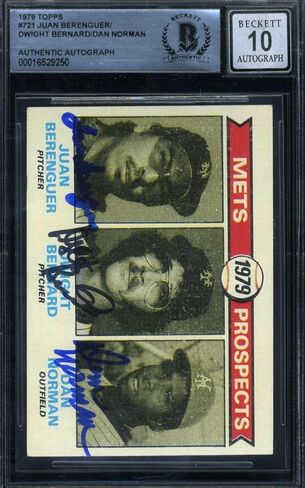 Berenguer Bernard Norman Gem Mint 10 Beckett BAS Signed 1979 Topps Prospects - Autographed Soccer Cards in Saudi Arabia