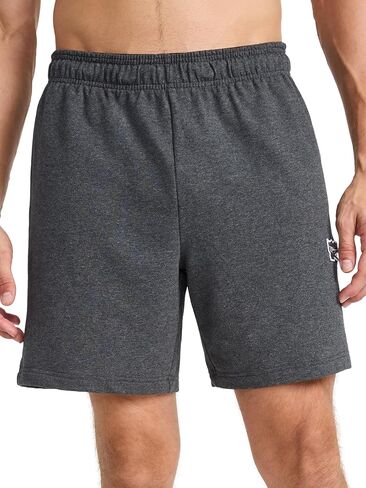 Reebok Mens Locker 7" Short, Standard Fit, Midweight Stretch Cotton-Poly Fabric in Saudi Arabia