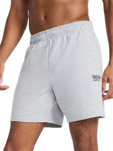 Reebok Mens Locker 7" Short, Standard Fit, Midweight Stretch Cotton-Poly Fabric in Saudi Arabia