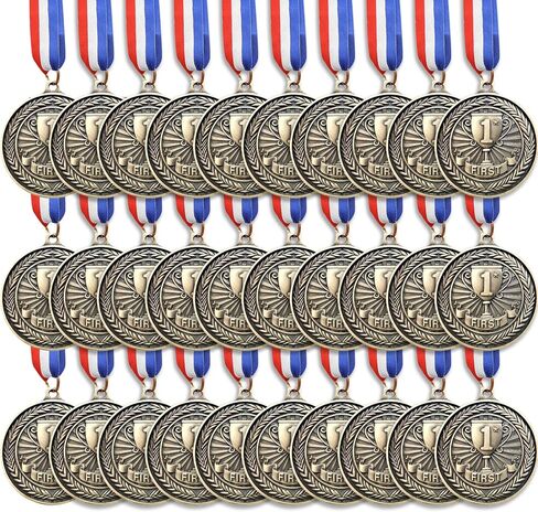 1st Place Award Medals, Gold First Place Medal Bulk, Winner Medals for Award for Sports, Competitions, Party, Spelling Bees, Olympic Style, 2 Inches in Kuwait
