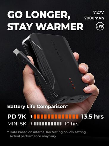 ORORO [Upgraded Battery] Men's Heated Vest, Up to 13.5 Hours of Warmth, Heating Vest with Heated Collar in Saudi Arabia