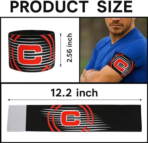 Captain's Armband Soccer Football Captain Armbands for Multi-Sport - Pack of 5 Colour in Kuwait