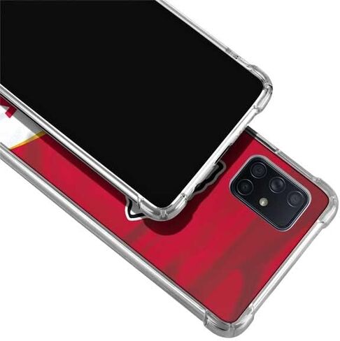 Skinit Clear Phone Case Compatible with Galaxy A71 5G - Officially Licensed NFL Kansas City Chiefs Design in Saudi Arabia