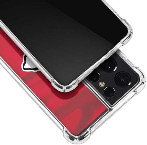 حافظة هاتف Skinit الشفافة متوافقة مع هاتف Galaxy S21 Ultra 5G - تصميم مرخص رسميًا من NFL Kansas City Chiefs in Saudi Arabia