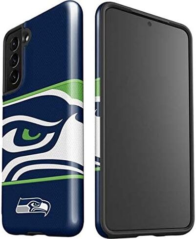 حافظة هاتف Skinit Pro متوافقة مع هاتف Galaxy S21 5G - تصميم مرخص رسميًا من NFL Seattle Seahawks in Saudi Arabia