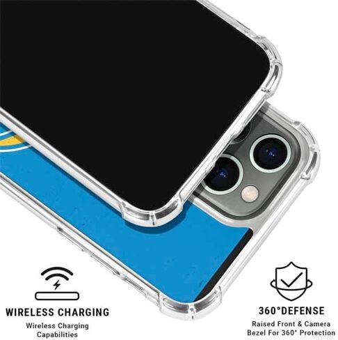 Skinit Clear Phone Case Compatible with iPhone 16 Pro - Officially Licensed NFL Los Angeles Chargers - Alternate Distressed Design in Saudi Arabia