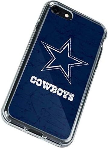 حافظة هاتف Skinit الشفافة متوافقة مع iPhone SE (الجيل الثاني والثالث) - تصميم مرخص رسميًا من NFL Dallas Cowboys in Saudi Arabia