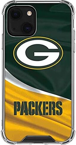 Skinit Clear Phone Case Compatible with iPhone 13 Mini - Officially Licensed NFL Green Bay Packers Design in Saudi Arabia