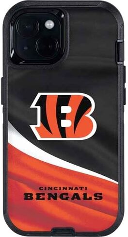 Skinit Decal Phone Skin Compatible with OtterBox Defender iPhone 13 - Officially Licensed NFL Cincinnati Bengals Design in Saudi Arabia