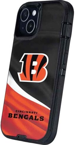 Skinit Decal Phone Skin Compatible with OtterBox Defender iPhone 13 - Officially Licensed NFL Cincinnati Bengals Design in Saudi Arabia