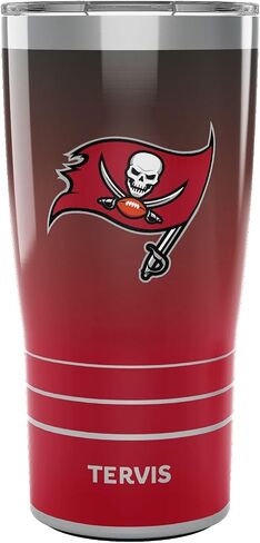 Tervis Traveler NFL Tampa Bay Buccaneers - كوب سفر معزول ثلاثي الجدران يحافظ على المشروبات باردة وساخنة، 30oz، من الفولاذ المقاوم للصدأ in Saudi Arabia