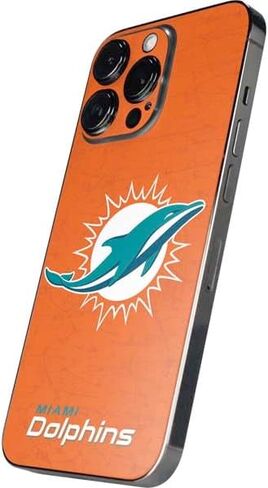 Skinit Decal Phone Skin Compatible with iPhone 16 Pro - Officially Licensed NFL Miami Dolphins Design in Saudi Arabia