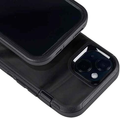 غلاف هاتف Skinit متوافق مع OtterBox Defender iPhone 15 Plus - تصميم مرخص رسميًا من NFL Pittsburgh Steelers in Saudi Arabia