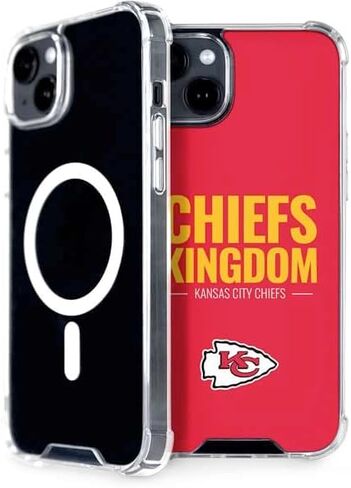 Skinit Phone Case Compatible with MagSafe iPhone 15 - Officially Licensed NFL Kansas City Chiefs Team Motto Design in Saudi Arabia