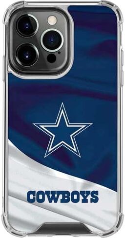 حافظة هاتف Skinit الشفافة متوافقة مع iPhone 15 Pro - تصميم مرخص رسميًا من NFL Dallas Cowboys in Saudi Arabia