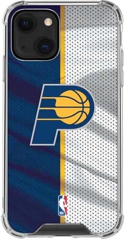 Skinit Clear Phone Case Compatible with iPhone 14 Plus - Officially Licensed NBA Indiana Pacers Away Jersey Design in Saudi Arabia