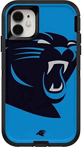 Skinit Decal Skin Compatible with OtterBox Defender iPhone 11 Case - Officially Licensed NFL Carolina Panthers Large Logo Design in Saudi Arabia