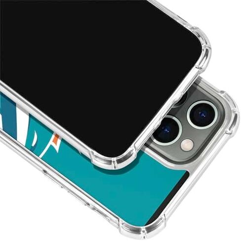 حافظة هاتف Skinit الشفافة متوافقة مع iPhone 14 Pro Max - تصميم شعار كبير مرخص رسميًا من NFL Miami Dolphins in Saudi Arabia