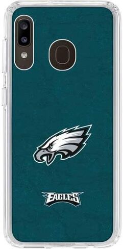 حافظة هاتف Skinit الشفافة متوافقة مع هاتف Galaxy A20 - تصميم NFL Philadelphia Eagles المرخص رسميًا in Saudi Arabia