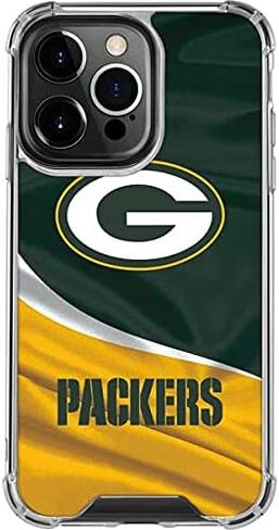 Skinit Clear Phone Case Compatible with iPhone 13 Pro - Officially Licensed NFL Green Bay Packers Design in Saudi Arabia