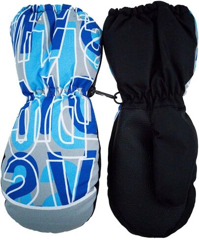 FGSS Winter-Ski-Mittens for Boys Girls Warm Windproof Snowboard Gloves Anti-Slip Mittens for Cycling Cold Weather (5-7 Yrs) in Saudi Arabia