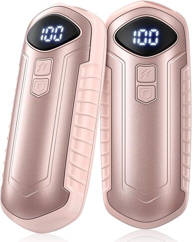 Rechargeable Hand Warmers 2 Pack, 6000mAh Electric Hand Warmers, 5-Settings, Portable Pocket Heater, Great for Men Women Kids, sutable for Outdoors Office Travel Hunting in Saudi Arabia