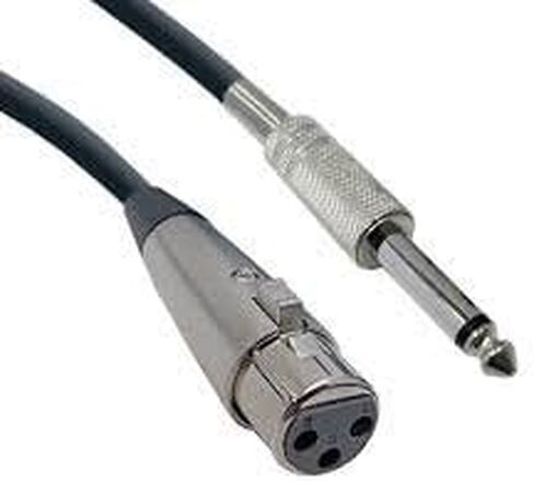 CU/AS703 10' XLR أنثى إلى 1/4" TS كابل صوت ذكر in Saudi Arabia
