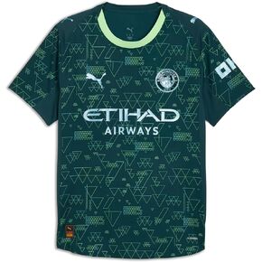 Manchester City FC Men’s 2025/26 Authentic Fourth Soccer Jersey - Slim Fit - Green Terrain in Kuwait
