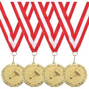 MECCANIXITY Badminton Medals Award Medals with Neck Ribbon for Team Sports Games Competitions Party Favors in Kuwait