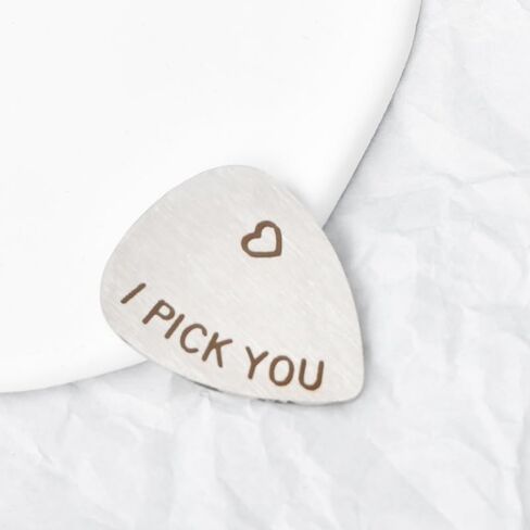 Bf Husband Fiance Gifts for Him I Pick You Guitar Pick for Bf Husband Fiance Christmas Anniversary Birthday Gifts for Men Guitar Player Musician Guitars Picks for Guitars Lover in Saudi Arabia