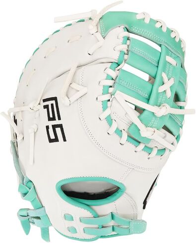 قفاز البيسبول الأول SSK FP5 Fastpitch Softball مقاس 12.5 بوصة - 13 بوصة لليد اليمنى واليسرى، قفاز كرة لينة مصنوع من الجلد بالكامل in Saudi Arabia