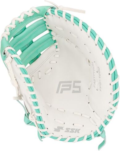 قفاز البيسبول الأول SSK FP5 Fastpitch Softball مقاس 12.5 بوصة - 13 بوصة لليد اليمنى واليسرى، قفاز كرة لينة مصنوع من الجلد بالكامل in Saudi Arabia