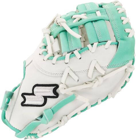 قفاز البيسبول الأول SSK FP5 Fastpitch Softball مقاس 12.5 بوصة - 13 بوصة لليد اليمنى واليسرى، قفاز كرة لينة مصنوع من الجلد بالكامل in Saudi Arabia