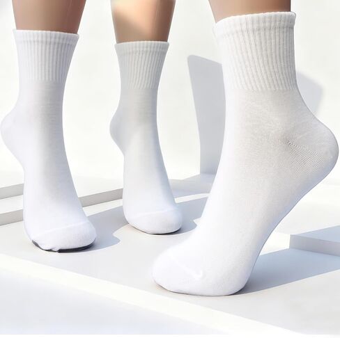 Womens Ankle Cotton Socks Cushioned Running Gym Workout Socks for Women 6 Pairs in Saudi Arabia
