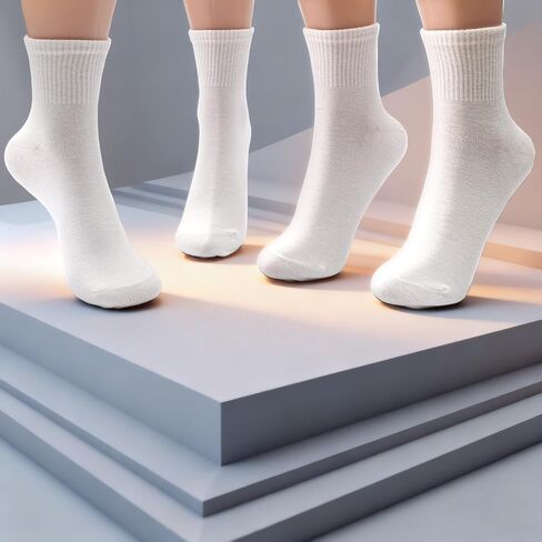 Womens Ankle Cotton Socks Cushioned Running Gym Workout Socks for Women 6 Pairs in Saudi Arabia