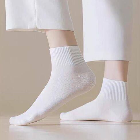 Womens Ankle Cotton Socks Cushioned Running Gym Workout Socks for Women 6 Pairs in Saudi Arabia