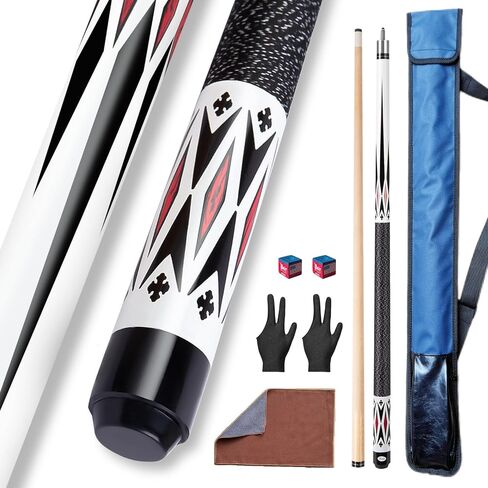 Pool Cue Stick Set,58" Billiard Cue Sticks,19/20 oz 1/2 Maple Billiard Pool Stick,13mm Cue Tip 2-Piece Pool Cue in Saudi Arabia