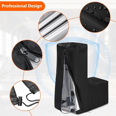 COSHNIBI Elliptical Cover, Waterproof & Dustproof Elliptical Exercise Machine Cover for Indoor and Outdoor,81''L x 33''W x 72''H-Black in Saudi Arabia