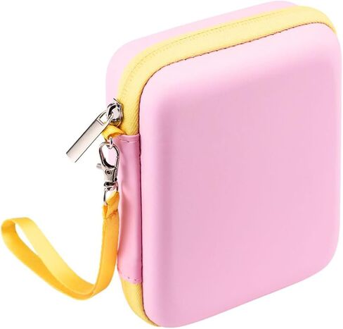 Guitar Pick Holder Case Picks Storage Box Anti Scratch Organizer Bag Splashproof Protective Pouch with Lanyard, 15x12x5.5cm/5.91x4.72x2.17in, Pink in Saudi Arabia