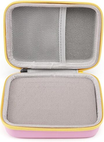 Guitar Pick Holder Case Picks Storage Box Anti Scratch Organizer Bag Splashproof Protective Pouch with Lanyard, 15x12x5.5cm/5.91x4.72x2.17in, Pink in Saudi Arabia