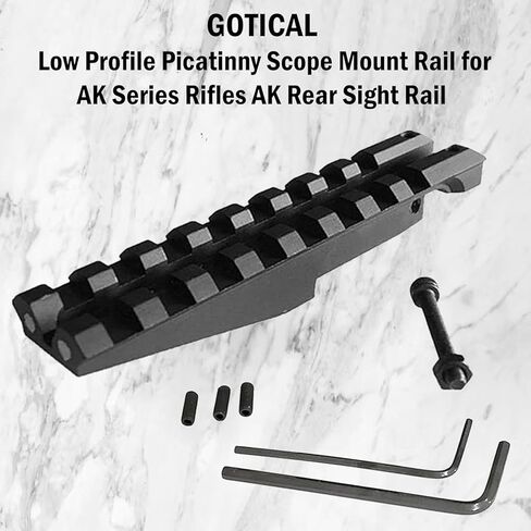 Gotical Low Profile Picatinny Scope Mount for A-K Series Rifles A-K Rear Sight A-K Series Rifles A-K Rear Sight Rail in Saudi Arabia