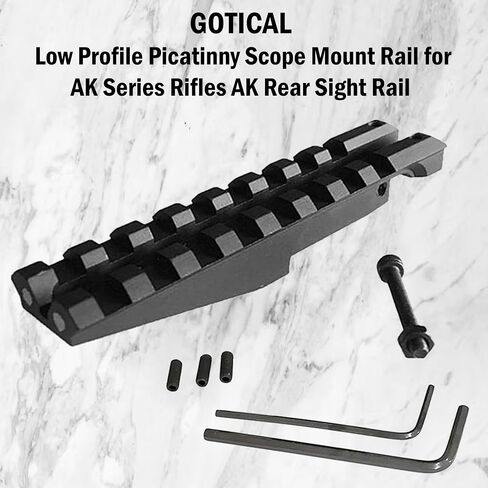 Gotical Low Profile Picatinny Scope Mount for A-K Series Rifles A-K Rear Sight A-K Series Rifles A-K Rear Sight Rail in Kuwait