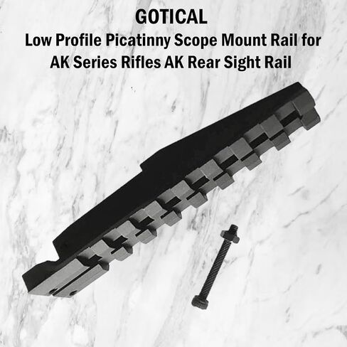 Gotical Low Profile Picatinny Scope Mount for A-K Series Rifles A-K Rear Sight A-K Series Rifles A-K Rear Sight Rail in Kuwait