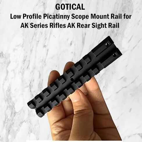 Gotical Low Profile Picatinny Scope Mount for A-K Series Rifles A-K Rear Sight A-K Series Rifles A-K Rear Sight Rail in Kuwait