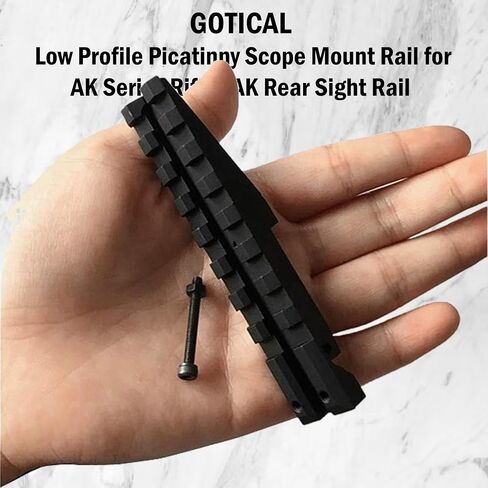 Gotical Low Profile Picatinny Scope Mount for A-K Series Rifles A-K Rear Sight A-K Series Rifles A-K Rear Sight Rail in Kuwait