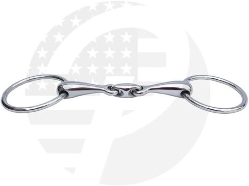 Horse Loose Ring Snaffle Horse Bit with Oval Link Stainless Steel Available in 8 Sizes in Saudi Arabia